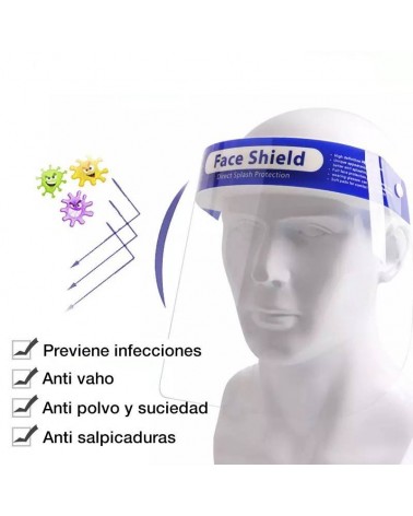 Pantalla de protección facial transparente Premium LED - 7